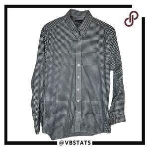 Southern Marsh Men's Wrinkle-Free Plaid Button-Down Shirt Green‎ White Medium